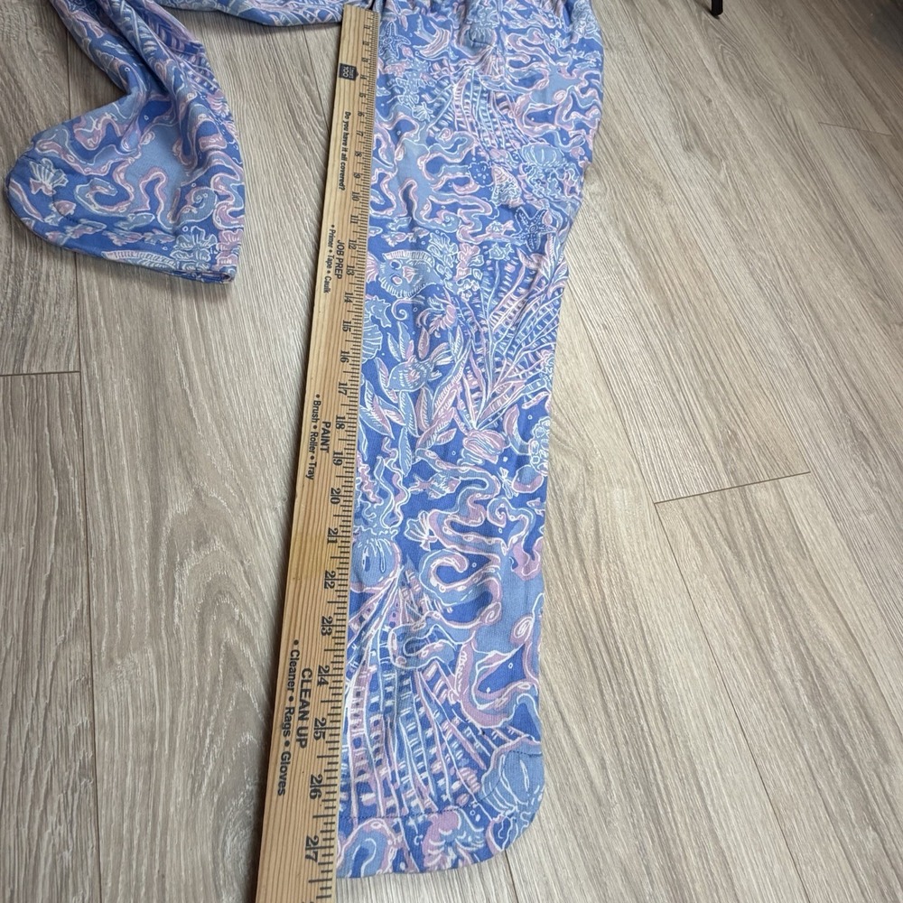 Lilly Pulitzer Enora Knit Pants Sz XS Boca Blue Sea What I Sea Jogger New - Picture 5 of 6